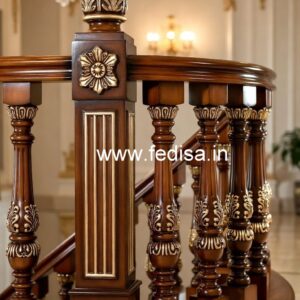 Modern Brass Wood Banister Collection No-0045