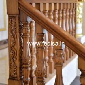 Decorative Brass Wood Balcony Fence No-0057