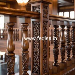 Brass Wood Railings for Dream Homes No-0082