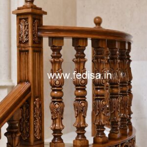 Decorative Brass Wood Stair Fence Collection No-0094