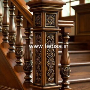 Beautiful Brass Wood Railings Collection No-0100