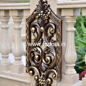 Premium Brass Wood Railings for Modern Villas No-0137