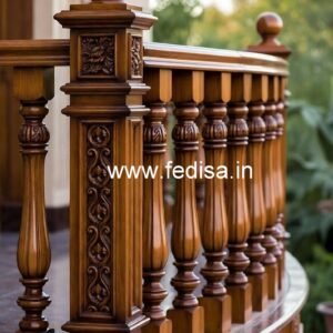 Brass Wood Staircase Decor with Luxury Style No-0138