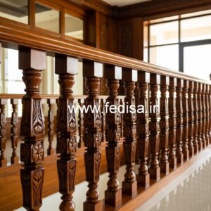 Luxury Brass Wood Handrail Ideas for Homes No-0162