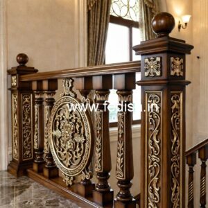 Elegant Brass Wood Fence Design Trends No-0183