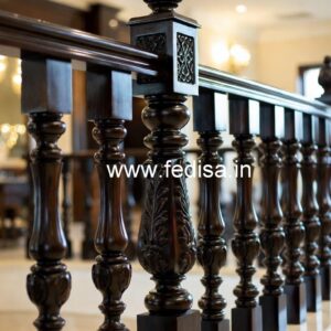 Luxury Brass Wood Fence Design Inspiration No-0191