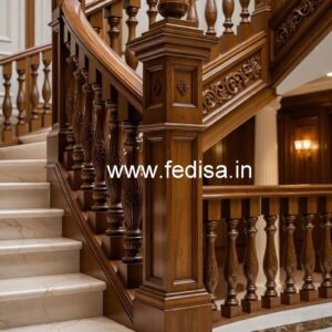 Premium Brass Wood Balcony Design Inspiration No-0200