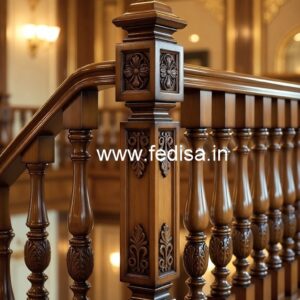 Stylish Brass Wood Railings for Villas No-0208