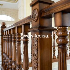 Modern Brass Wood Railings with Premium Style No-0212