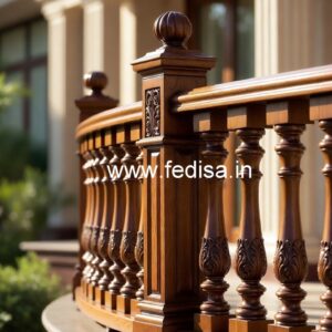 Modern Brass Wood Staircase Fence Inspiration No-0218