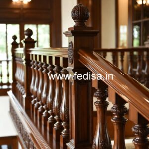 Premium Brass Wood Handrails for Modern Homes No-0239
