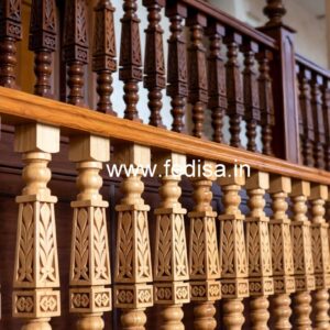Luxury Brass Wood Handrails for Stylish Interiors No-0253