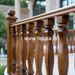Premium Brass Wood Balcony Design Collection No-0257