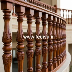 Decorative Brass Wood Railings for Modern Staircase No-0264