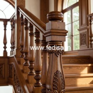 Luxury Brass Wood Balcony Collection with Glass No-0271