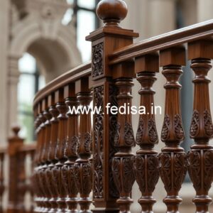 Luxury Brass Wood Handrails for Dream Homes No-0283