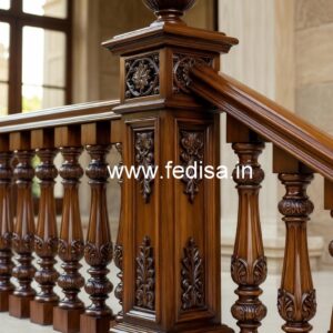 Brass Wood Railing for Duplex House No-0310