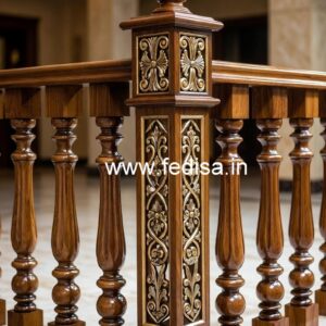 Beautiful Brass Wood Staircase Ideas No-0328