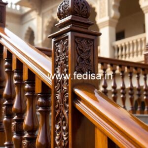 Decorative Brass Wood Railings for Home No-0336