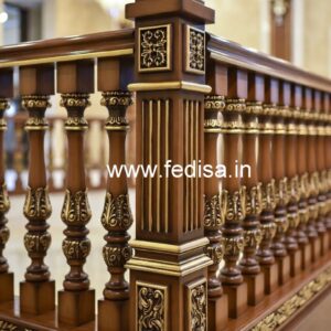 Modern Brass and Wood Staircase Ideas No-0351