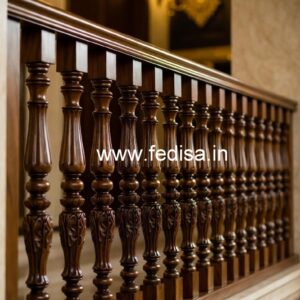 Brass Wood Railings with Artistic Design No-0353