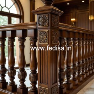Luxury Brass Wood Staircase Fence No-0355