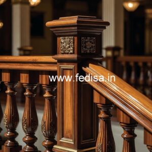 Brass Wood Balcony Decor with Modern Look No-0379