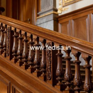 Brass Wood Railing for Modern Interior Decor No-0391