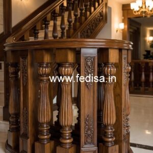 Decorative Brass Wood Stair Fence Collection No-0394