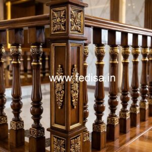Decorative Brass Wood Handrails for Home No-0405