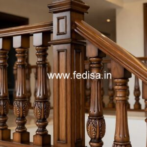 Modern Brass Wood Balcony Handrail Collection No-0416