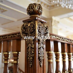 Modern Brass Wood Balcony Design Ideas 2027 No-0433