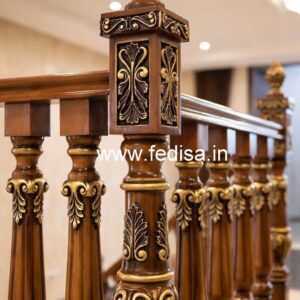 Elegant Brass Wood Balcony Collection 2027 No-0440