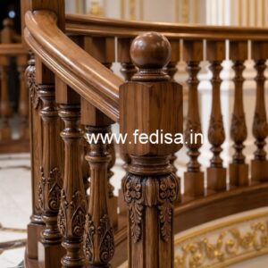 Luxury Brass Wood Railings for Balcony Design No-0450