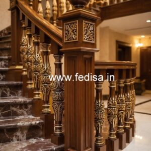 Decorative Brass Wood Fence Collection for Villas No-0467
