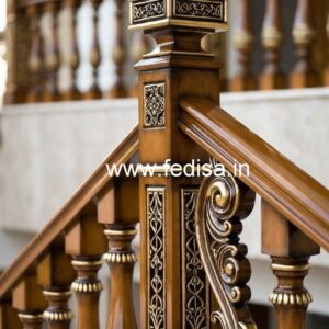 Luxury Brass Wood Fence with Elegant Style No-0479