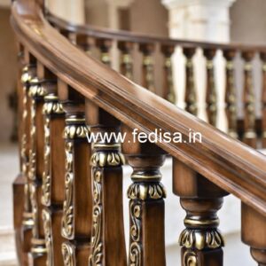 Elegant Brass Wood Fence Design Trends No-0483