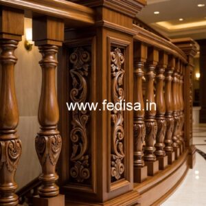 Luxury Brass Wood Fence Design Inspiration No-0491