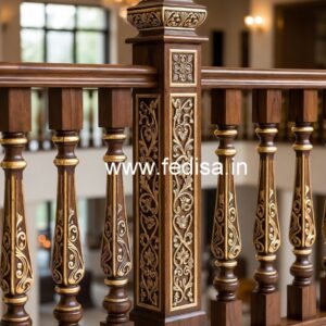 Decorative Brass Wood Fence with Contemporary Style No-0496