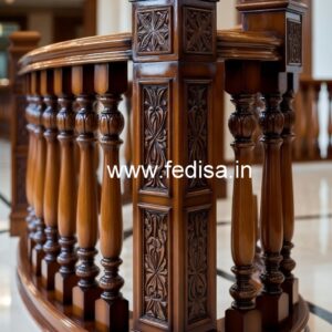 Decorative Brass Wood Fence with Artistic Finish No-0522