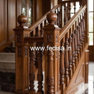 Modern Brass Wood Handrail Design Trends No-0530