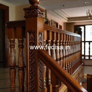 Premium Brass Wood Staircase Fence Collection No-0545