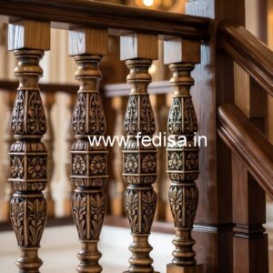 Decorative Brass Wood Fence for Stylish Homes No-0570