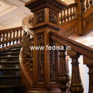Luxury Brass Wood Balcony Collection with Glass No-0571