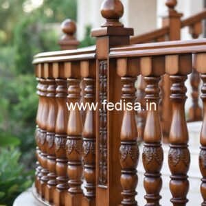 Decorative Brass Wood Balcony Decor with Modern Style No-0588