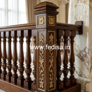 Decorative Brass Wood Fence Design Inspiration No-0594