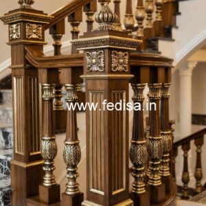 Royal Brass Wood Railing Design No-0614