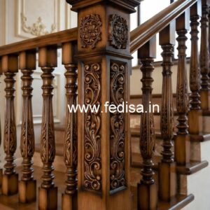 Modern Brass and Wood Staircase Ideas No-0651