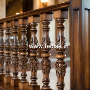Stylish Brass Wood Balcony Decor Ideas No-0654