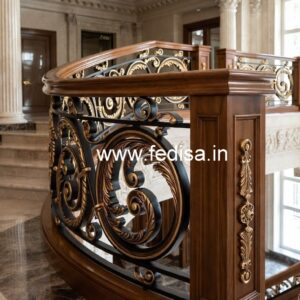 Premium Brass Wood Balcony Inspiration No-0660